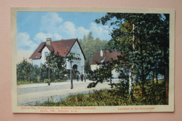 Ansichtskarte AK am Bahnhof Hohen Neuendorf 1910-1920 Landhaus Emmastrasse Terrain Ges Waldgelände Architektur Ortsansicht Brandenburg